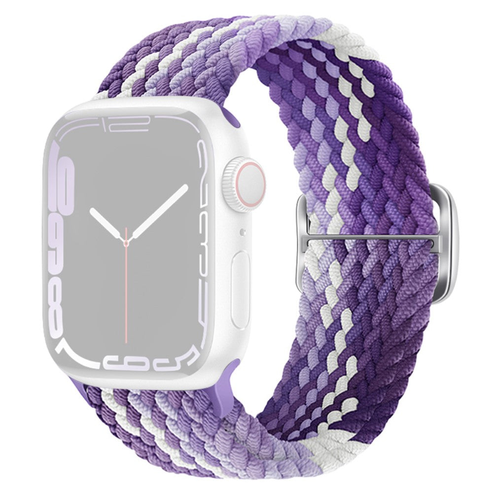 Apple Watch Series 9 8 7 41mm / 6 5 4 SE (2022) SE (2023) SE 40mm / 3 2 1 38mm Watch band Braided Nylon Strap - Purple#serie_16