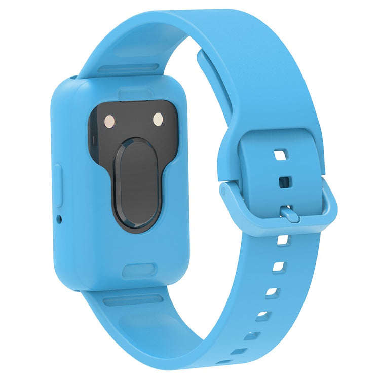 Samsung Galaxy Fit3 Silicone Strap Replacement Wrist band with Watch Case - Sky Blue#serie_10