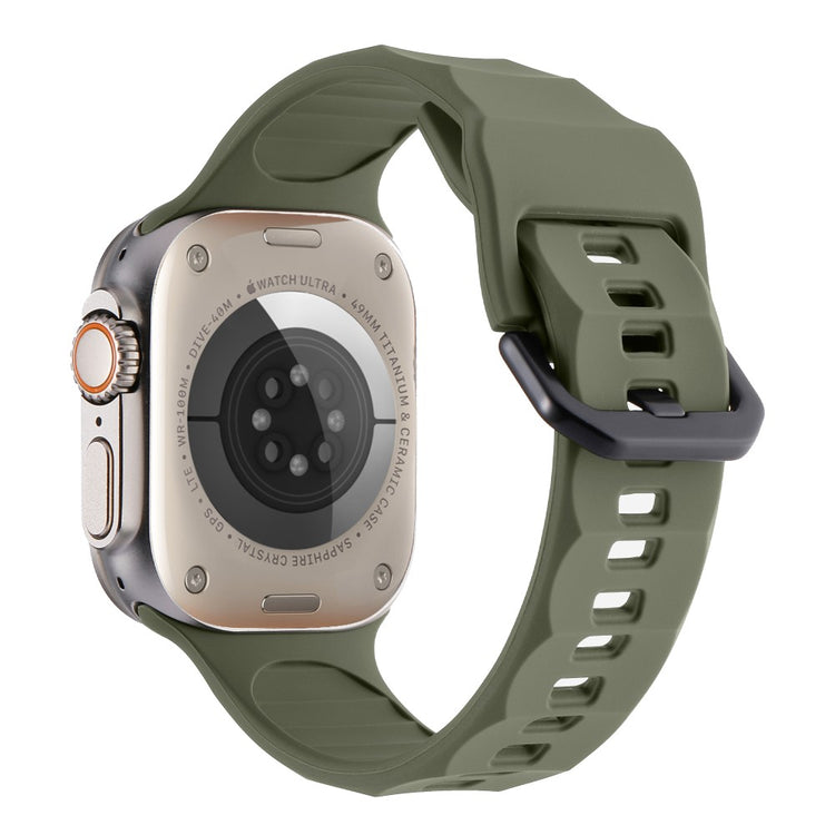 Apple Watch Ultra 2 Ultra 49mm / 9 8 7 45mm / 6 5 4 SE (2022) SE (2023) SE 44mm / 3 2 1 42mm Silicone Watch Strap - Army Green#serie_11