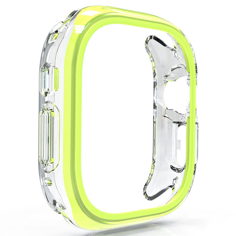 Apple Watch Series 7 / 8 / 9 45mm Hollow-Out Bump Resistant+Flexible Protection Cover Watch Frame Case - Yellow#serie_5