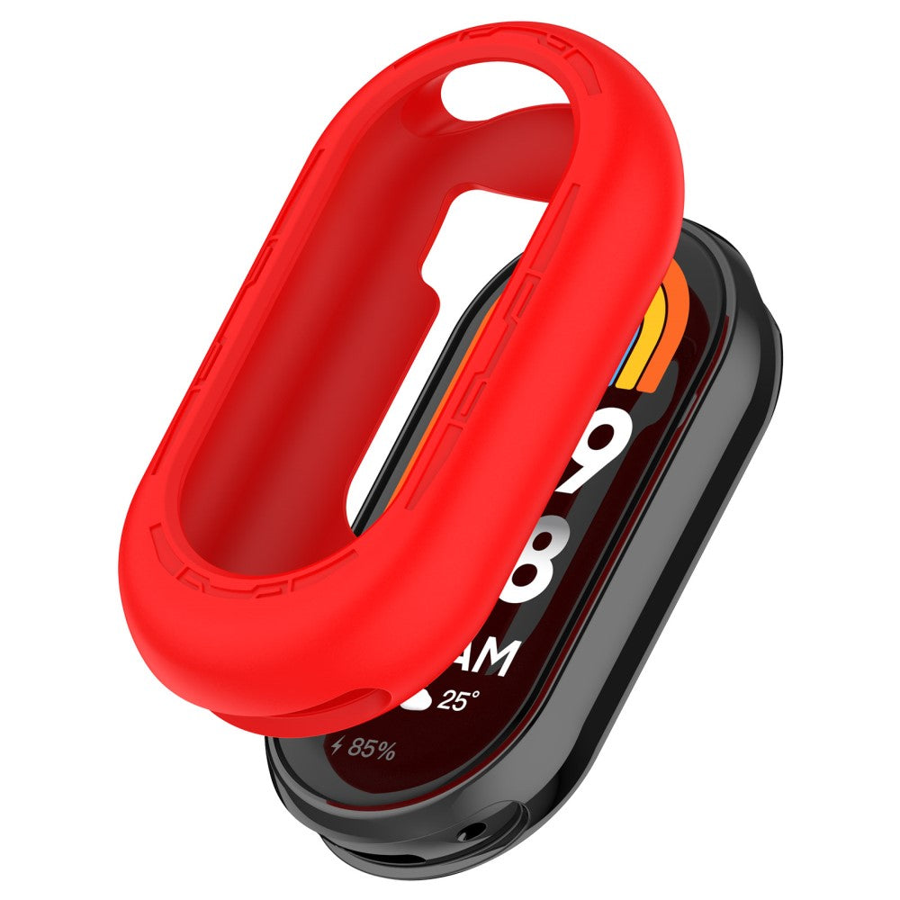 Xiaomi Mi Band 9 / 9 NFC Silicone Watch Case Anti-collision Protection Frame - Red#serie_6