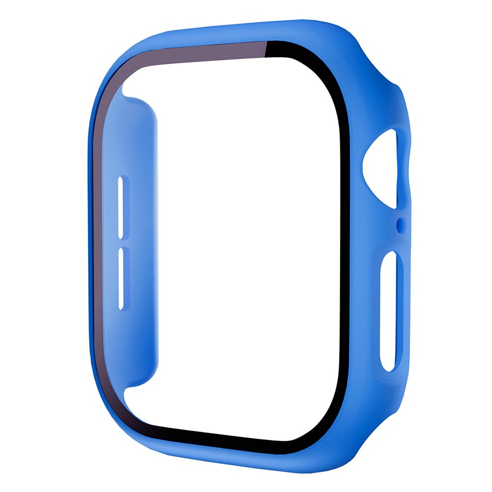 Apple Watch Series 10 46mm Protective Case All-Around Hard Bump Resistant Watch Cover with Tempered Glass Film - Blue#serie_20