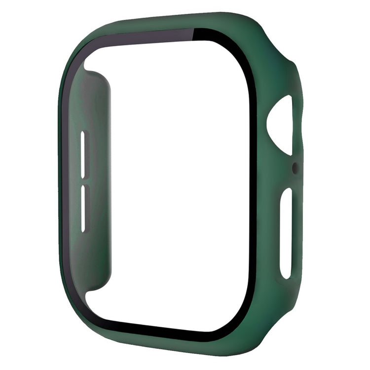 Apple Watch Series 10 42mm Protective Case All-Around Hard Bump Resistant Watch Cover with Tempered Glass Film - Dark Green#serie_15