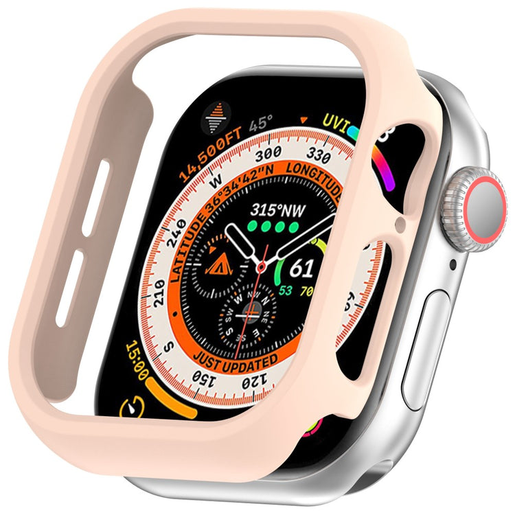 Apple Watch Series 10 46mm Half Coverage Hollow-Out Protective Cover Bump Resistant Watch Frame Case - Pink#serie_3