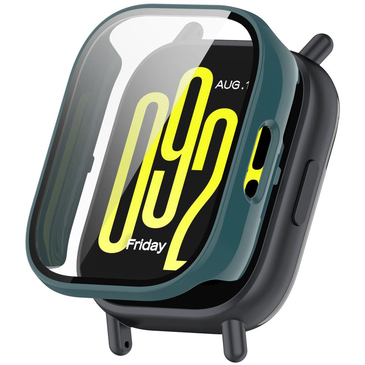 Xiaomi Redmi Watch 5 Lite Watch Case Protective Hard Bump Resistant Cover with Tempered Glass Film - Green#serie_4