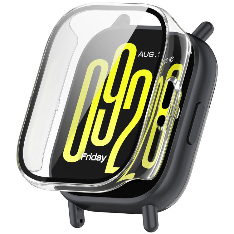 Xiaomi Redmi Watch 5 Lite Watch Case Protective Hard Bump Resistant Cover with Tempered Glass Film - Transparent#serie_5