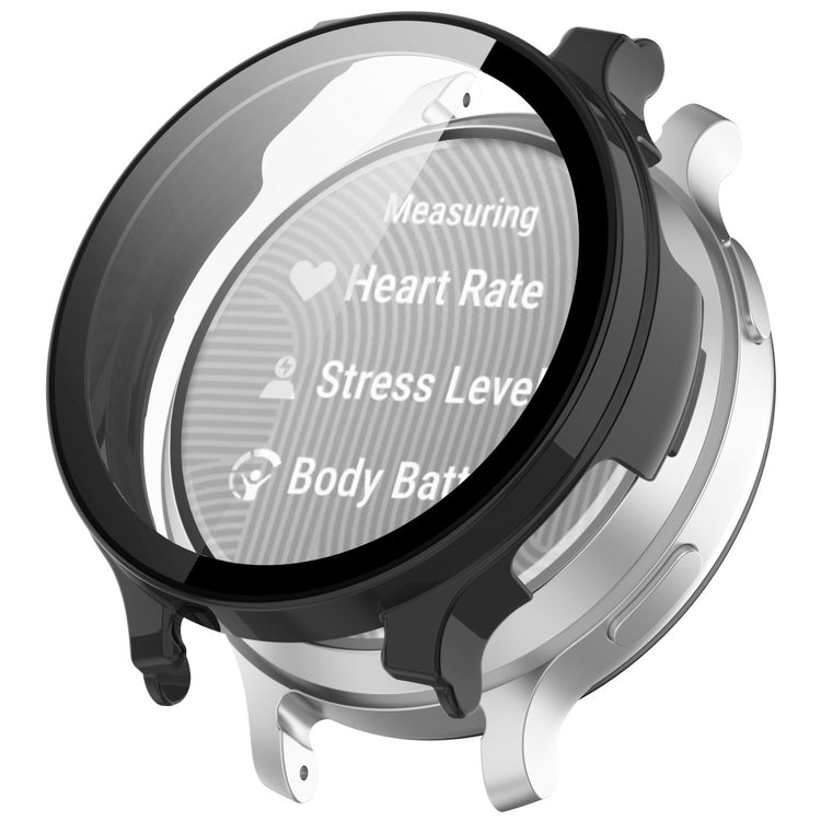 Garmin Lily 2 Active Watch Case Protective Hard PC Cover with Tempered Glass Film - Black#serie_2