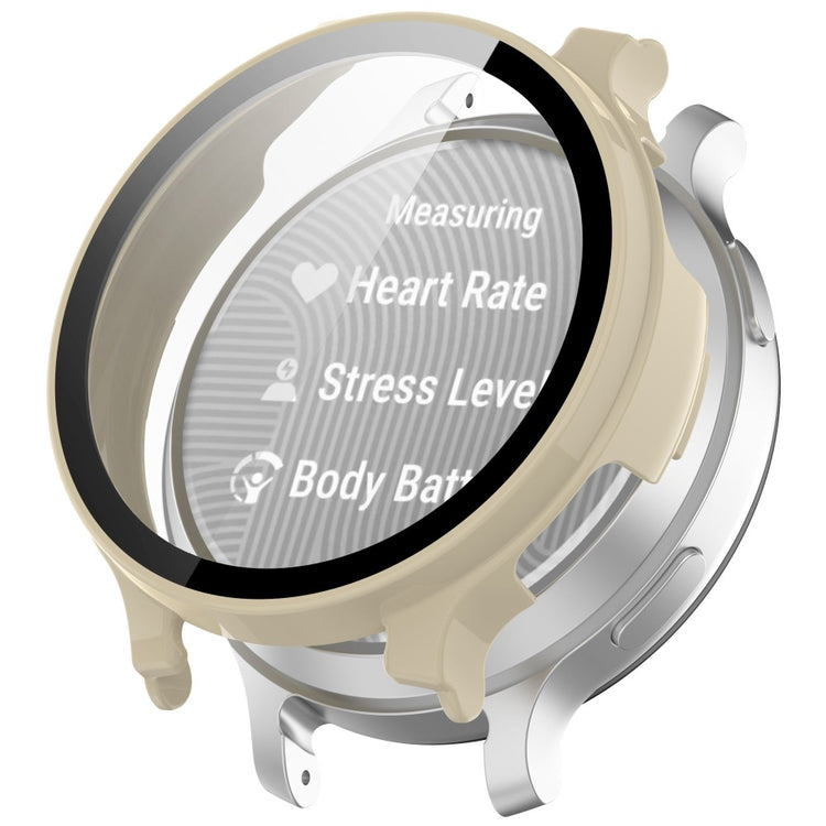 Garmin Lily 2 Active / Lily 2 Protective Case PC Watch Cover with Screen Film - Ivory White#serie_6