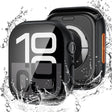Super À La Mode Apple Smartwatch Verre et Silicone / TPU Coques