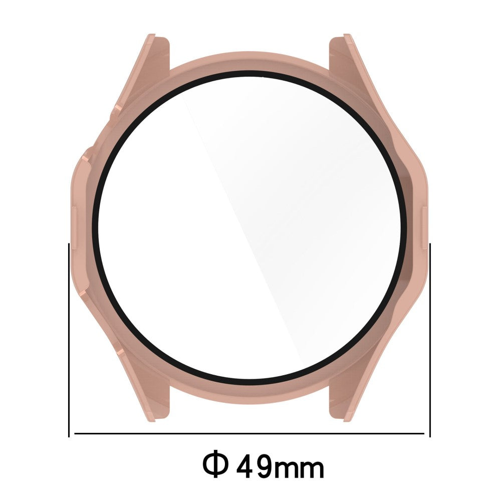 Huawei Watch GT 4 46mm Case Full Protective Hard Bump Resistant Cover with Tempered Glass Screen Protector - Black#serie_2