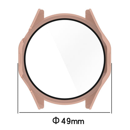 Huawei Watch GT 4 46mm Case Full Protective Hard Bump Resistant Cover with Tempered Glass Screen Protector - Ivory White#serie_6