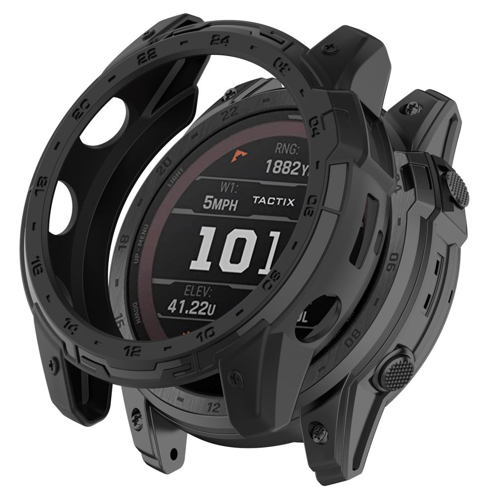 Beskyttende Silikone Bumper passer til Garmin Tactix 7 - Sort#serie_1