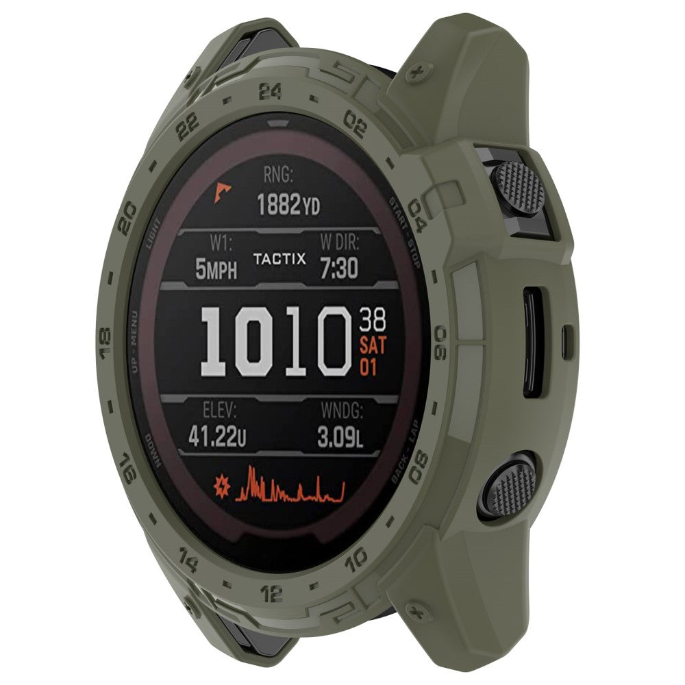 Beskyttende Silikone Bumper passer til Garmin Tactix 7 - Grøn#serie_3