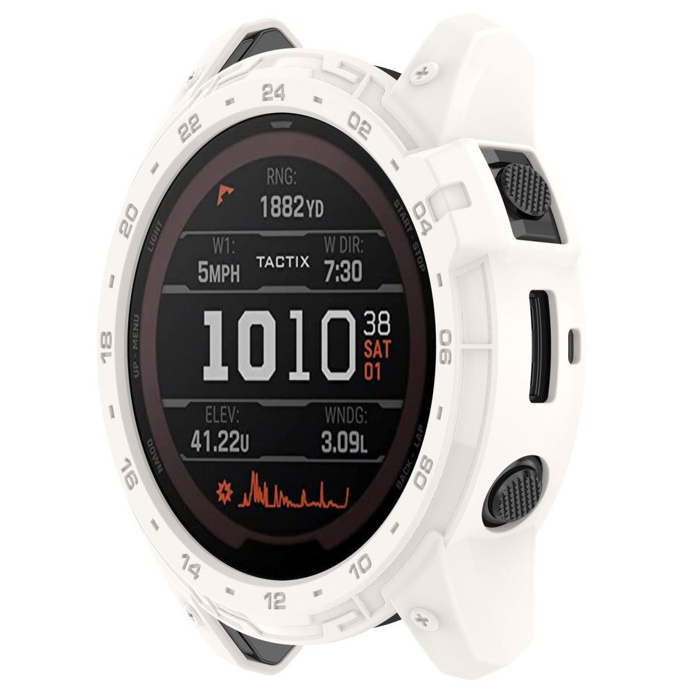 Beskyttende Silikone Bumper passer til Garmin Tactix 7 - Hvid#serie_6