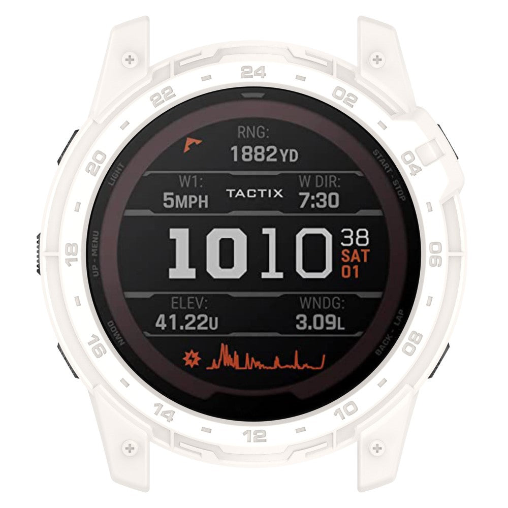 Beskyttende Silikone Bumper passer til Garmin Tactix 7 - Hvid#serie_6