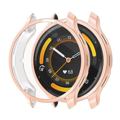Super Godt Cover med Skærmbeskytter i Silikone passer til Garmin Venu 3 - Pink#serie_4
