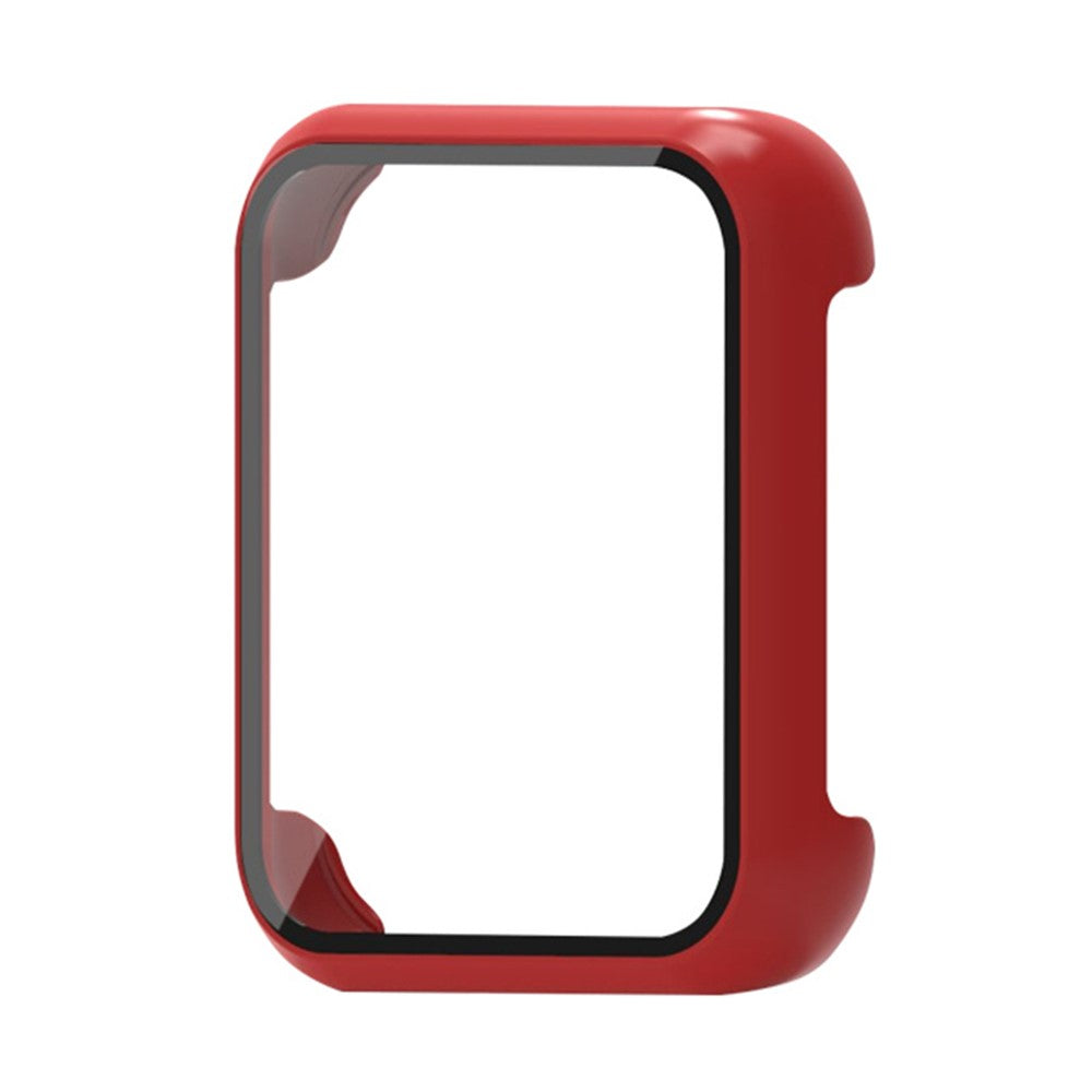Oppo Watch 3 Watch Case Electroplated Hard Cover with Tempered Glass Screen Film - Red#serie_5