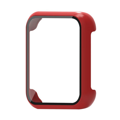 Oppo Watch 3 Watch Case Electroplated Hard Cover with Tempered Glass Screen Film - Red#serie_5