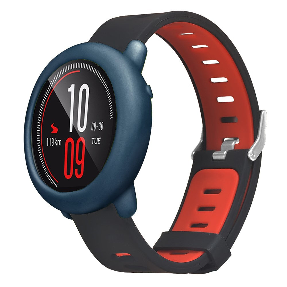 Beskyttende Silikone Bumper passer til Amazfit Pace - Blå#serie_9