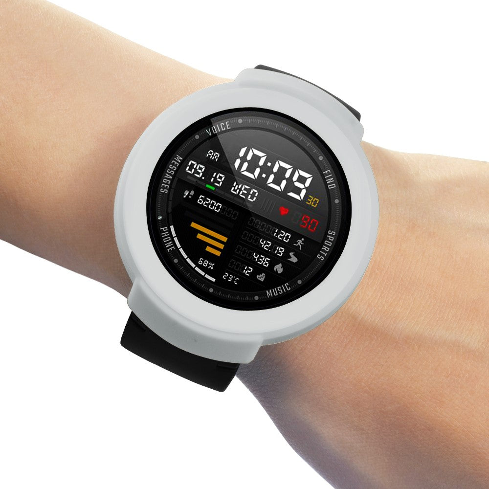 Beskyttende Silikone Universal Bumper passer til Amazfit Verge / Amazfit Verge Lite - Sølv#serie_6