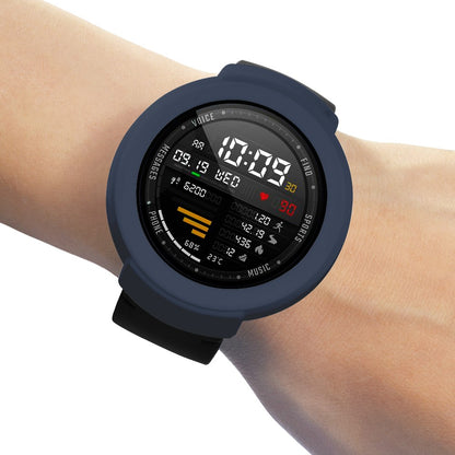 Huami Amazfit Verge / Verge Lite Silicone Bumper Frame Hollowed Protective Cover - Midnight Blue#serie_9