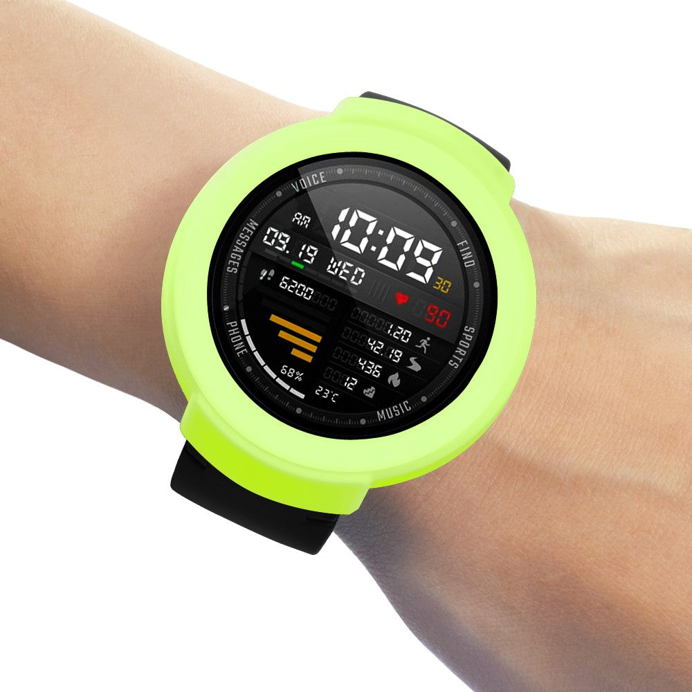 Beskyttende Silikone Universal Bumper passer til Amazfit Verge / Amazfit Verge Lite - Grøn#serie_10