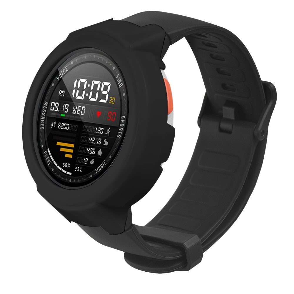 Beskyttende Silikone Universal Bumper passer til Amazfit Verge / Amazfit Verge Lite - Sort#serie_1