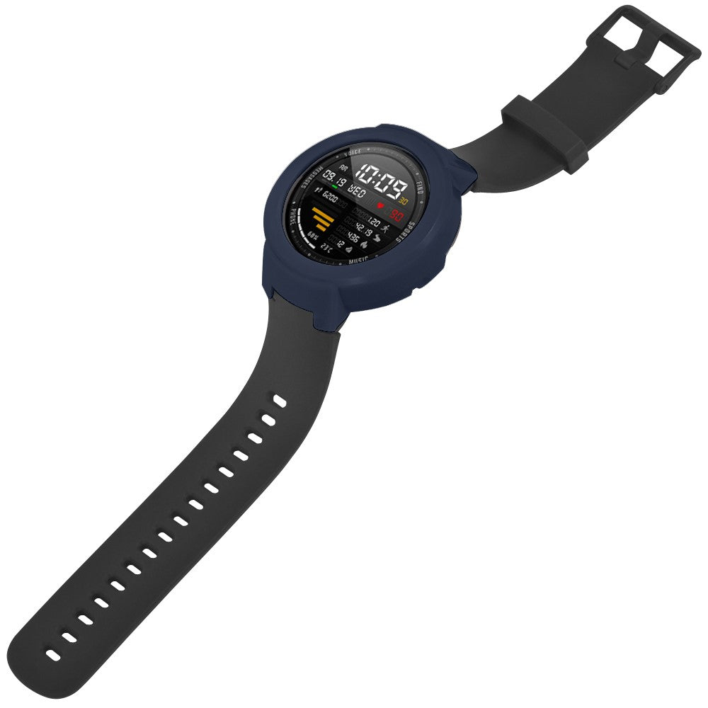 Beskyttende Silikone Universal Bumper passer til Amazfit Verge / Amazfit Verge Lite - Blå#serie_7