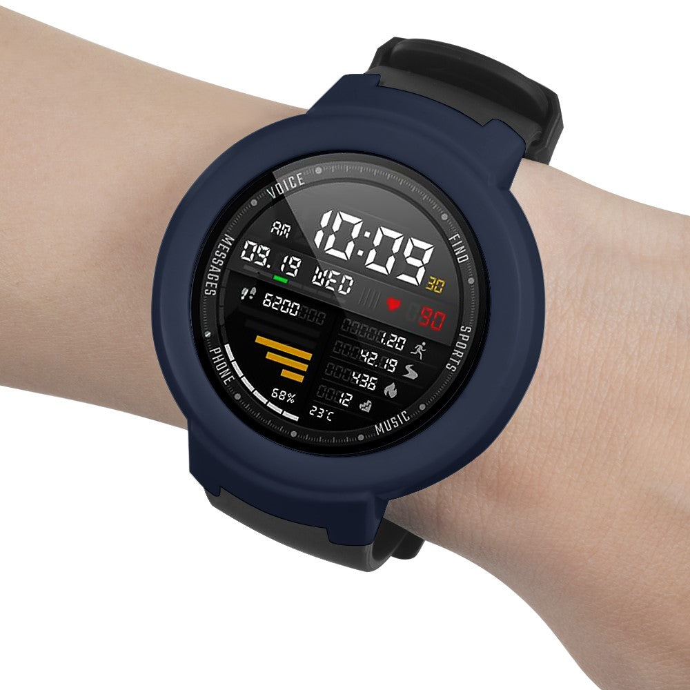 Huami Amazfit Verge / Verge Lite Hard Frame Protective Bumper Shell Case - Midnight Blue#serie_7