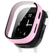Hard Bump Resistant Cover for Xplora X6 Play Watch Case with Tempered Glass Screen Protector - Rose