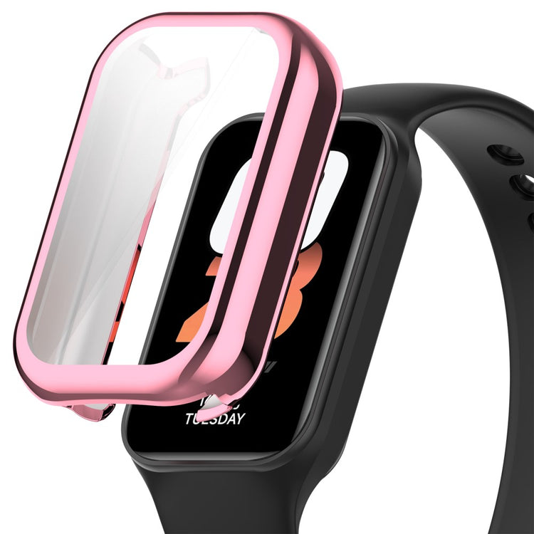 Rigtigt Fed Silikone Cover passer til Xiaomi Smart Band 8 - Pink#serie_4