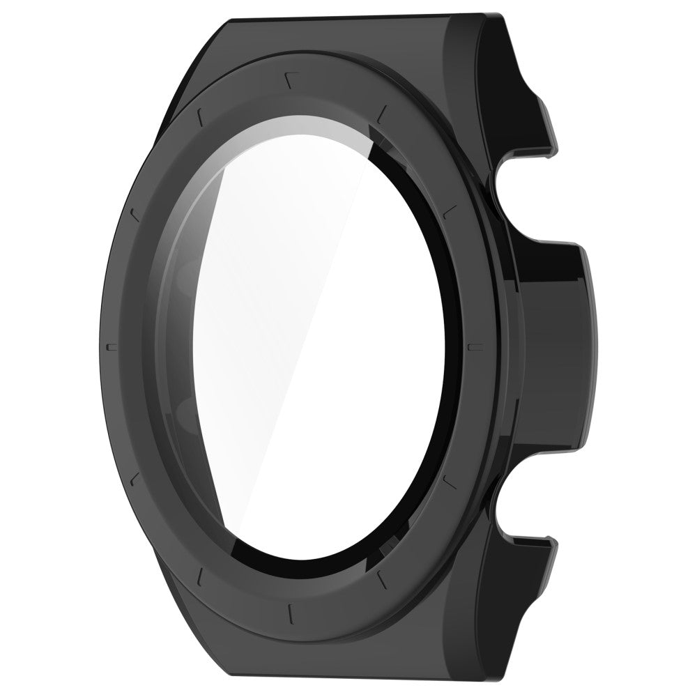 Rigtigt Godt Cover med Skærmbeskytter i Glas passer til Xiaomi Watch H1 - Sort#serie_2