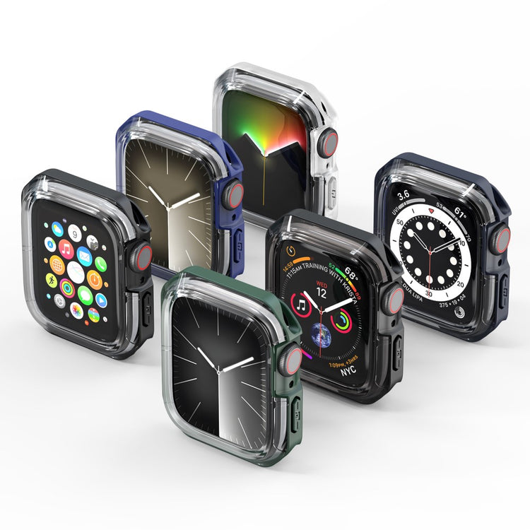 Rigtigt Fint Silikone Cover passer til Apple Smartwatch - Sort#serie_1