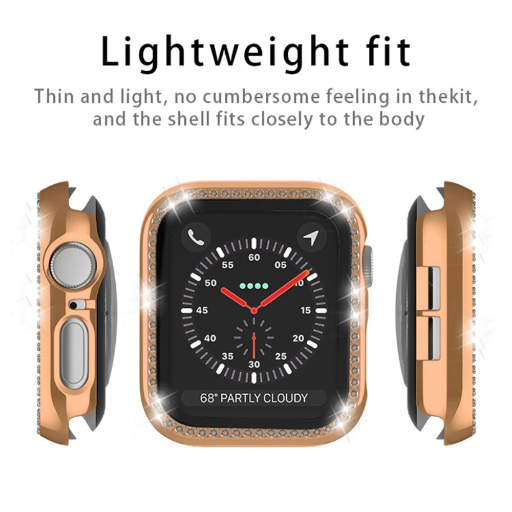 Rhinsten Og Glas Universal Rem passer til Apple Watch Ultra / Apple Watch Ultra 2 - Pink#serie_1