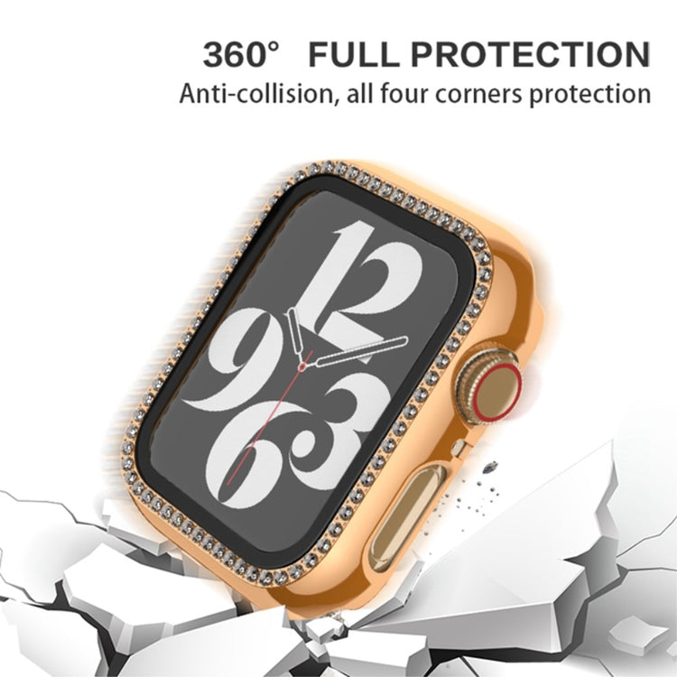 Rhinsten Og Glas Universal Rem passer til Apple Watch Ultra / Apple Watch Ultra 2 - Guld#serie_6