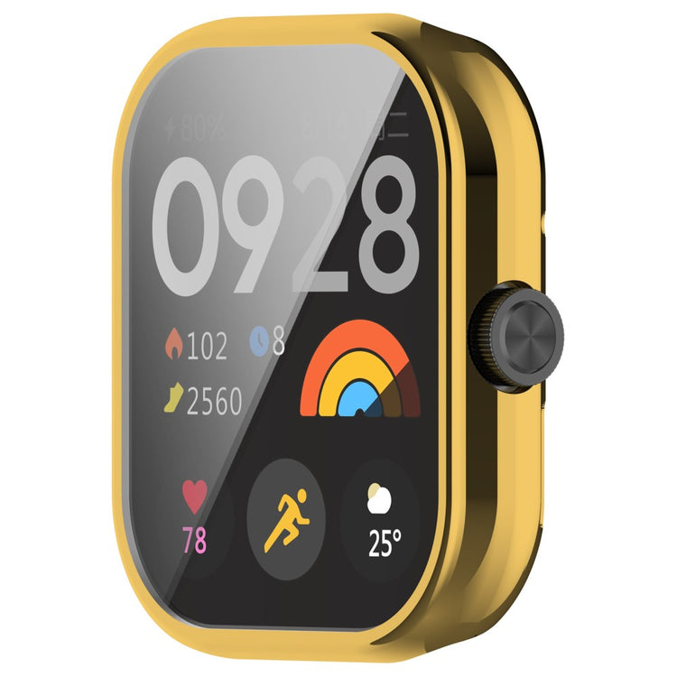 Godt Silikone Cover passer til Xiaomi Redmi Watch 4 - Guld#serie_4