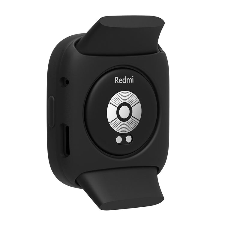 Rigtigt Fint Silikone Cover passer til Xiaomi Redmi Watch 3 - Sort#serie_1