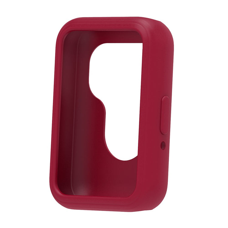 For Samsung Galaxy Fit3 Silicone Protective Cover Anti-Scratch Smart Watch Case - Red#serie_5