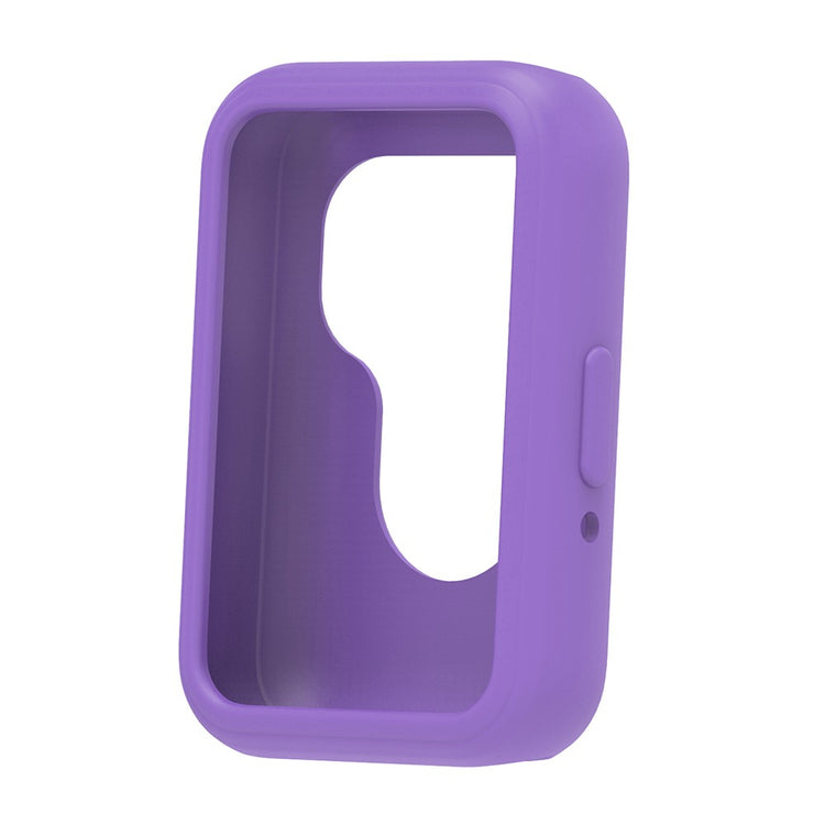 For Samsung Galaxy Fit3 Silicone Protective Cover Anti-Scratch Smart Watch Case - Purple#serie_10