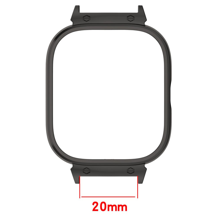 For CMF Watch Pro D395 Smart Watch Case Metal Watch Protective Cover 20mm Watch Protector - Black#serie_1