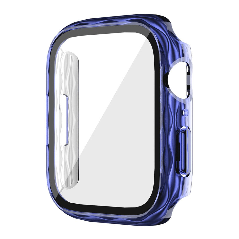 Mega Stylish Apple Smartwatch Universel Cover with Screen Protector in Glass - Blue#serie_5