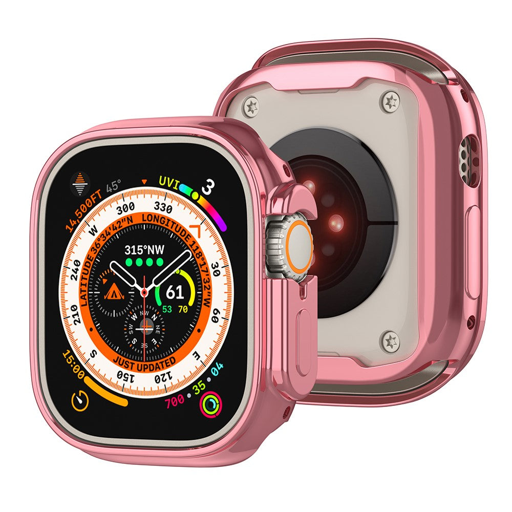 Apple Watch Ultra / Apple Watch Ultra 2 Flexible Silicone Universel Bumper - Pink#serie_3