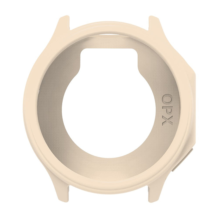 Oppo Watch X Frame Cover Silicone Protection Case Anti-Collision Smartwatch Edge Sleeve - Beige#serie_5