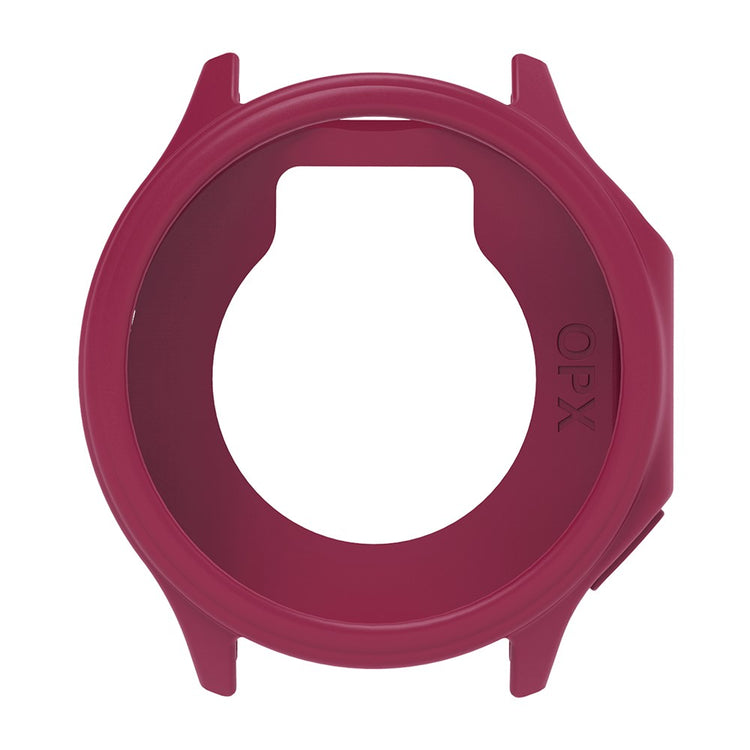 Oppo Watch X Frame Cover Silicone Protection Case Anti-Collision Smartwatch Edge Sleeve - Wine Red#serie_9