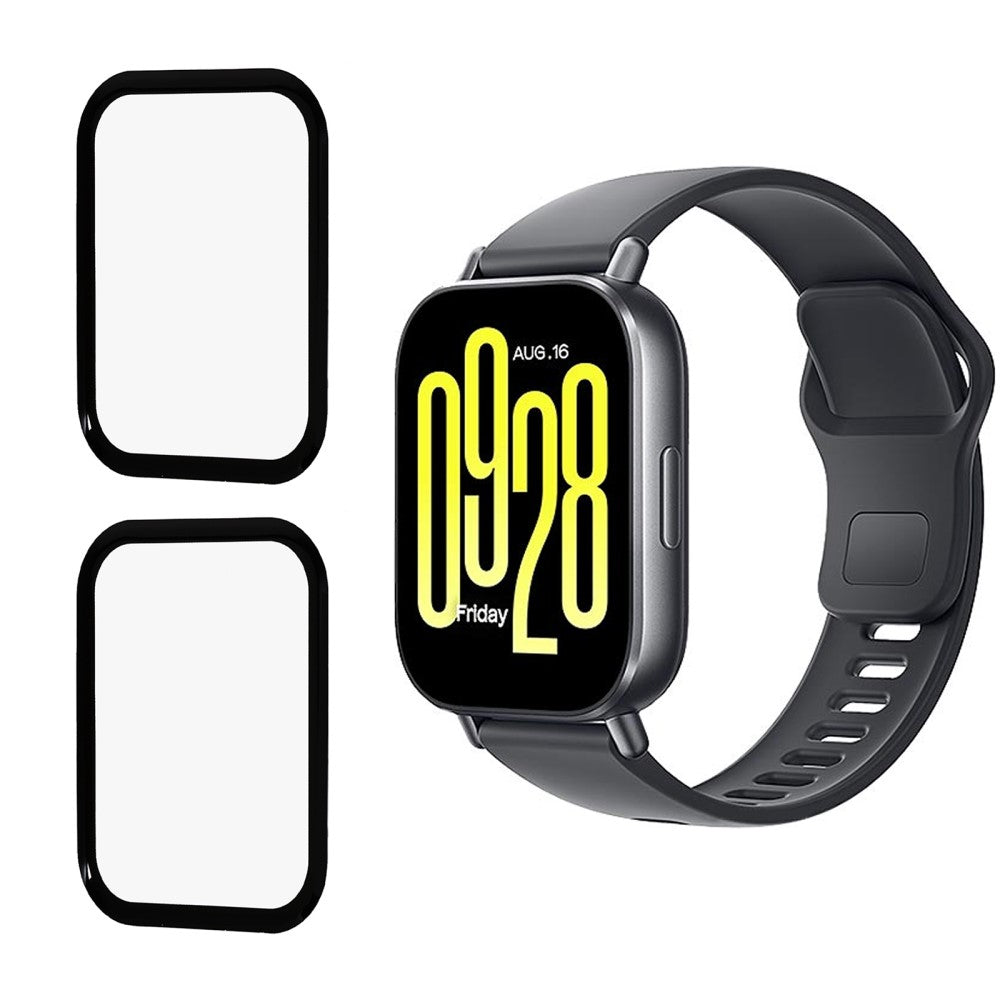 2-pack / Pack Xiaomi Redmi Watch 5 Watch Screen Protector HD Clear PMMA Film (Black Edge) - Black#serie_1