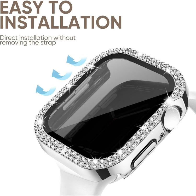 Incredibly Good Apple Smartwatch Universel Cover with Screen Protector in Rhinestone and Glass - Multicolor#serie_8