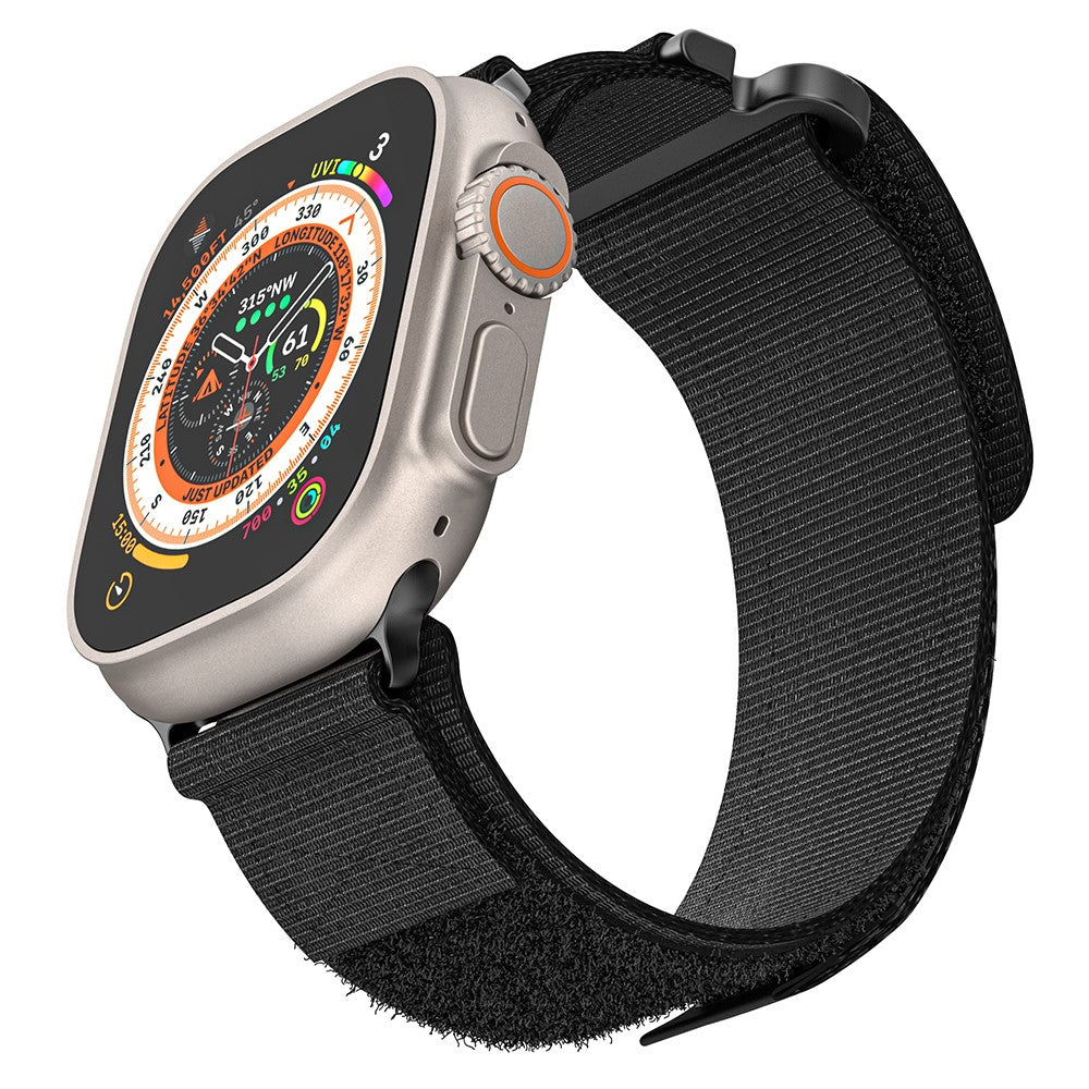 Udsøgt Nylon Universal Rem passer til Apple Smartwatch - Sort#serie_1