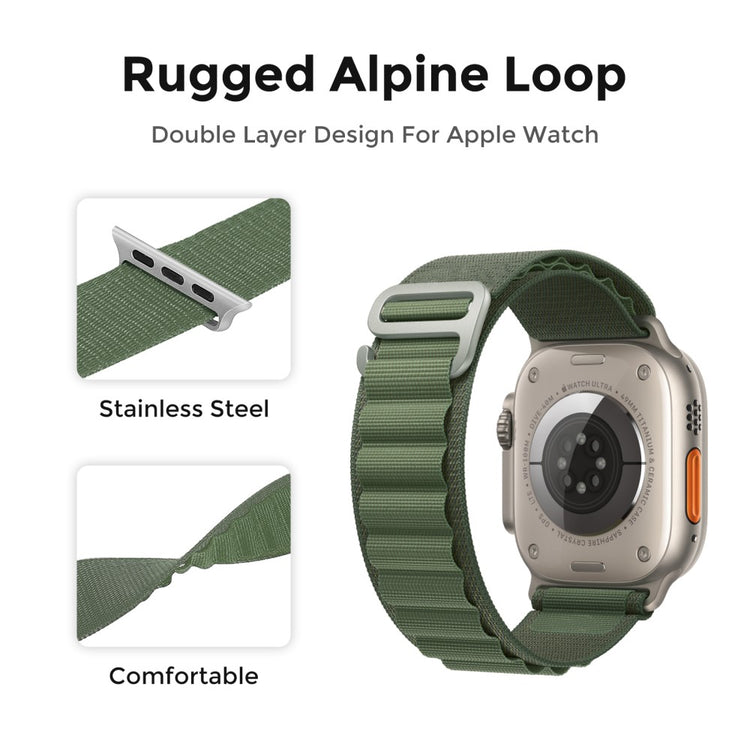 Remarkably Sweet Apple Smartwatch Nylon Universel Strap - Green#serie_5