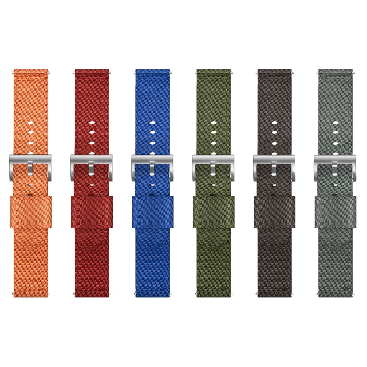 Rigtigt Hårdfør Nylon Rem passer til 24mm - Blå#serie_bfwu104i