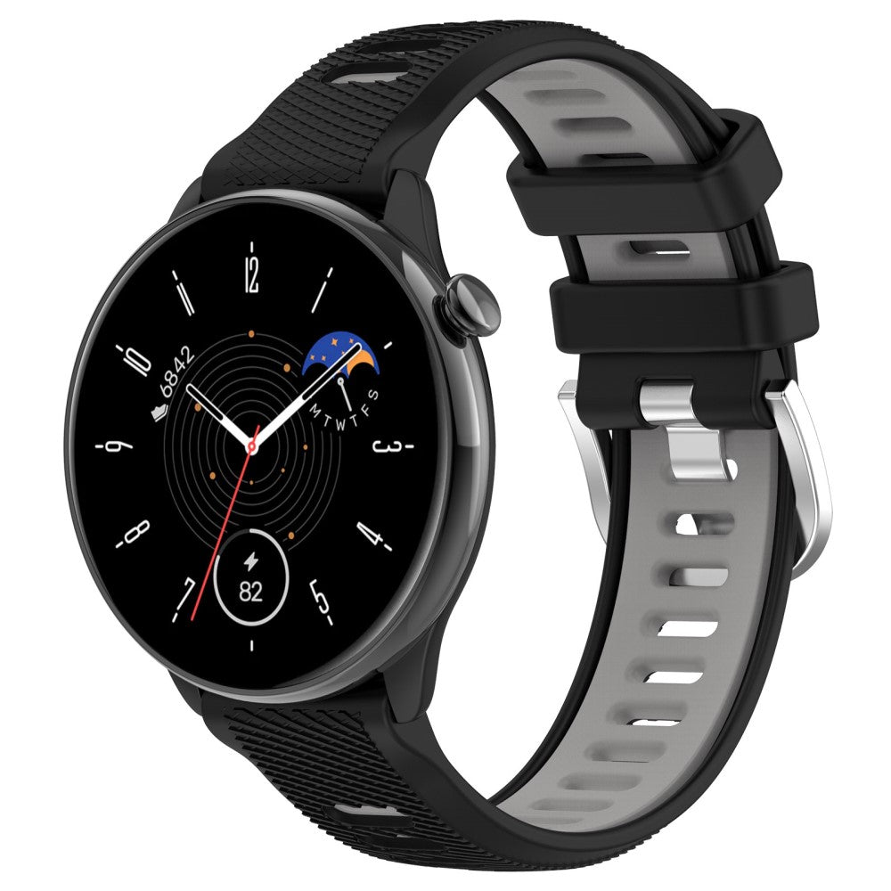 Helt Vildt Smuk Silikone Universal Rem passer til Smartwatch - Sort#serie_1